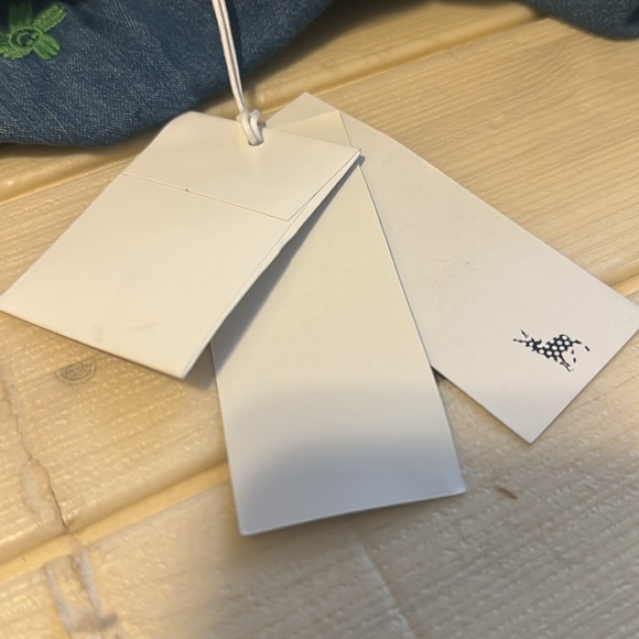 Kids Stella McCartney kids dress smily flowers denim dress NWT - Picture 10 of 10